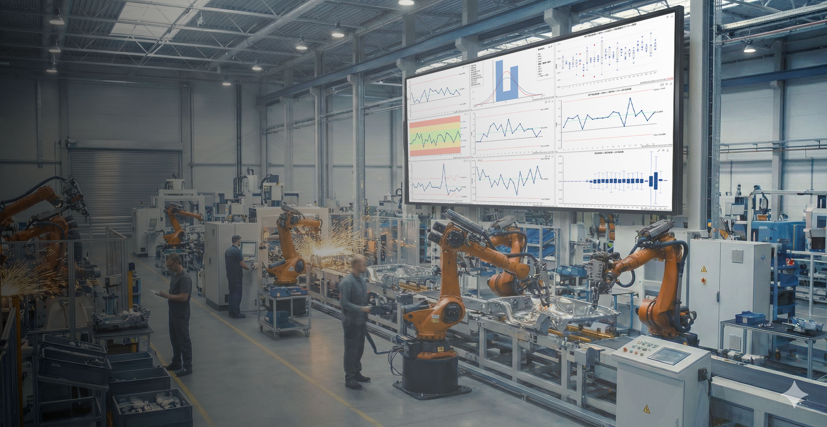 讲师讲解控制图（示意）