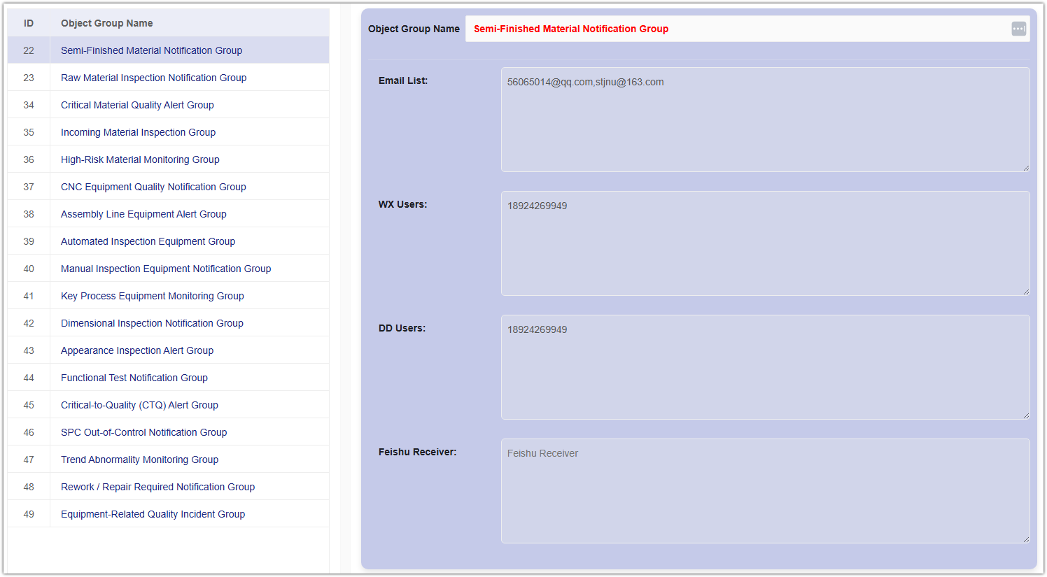 Gestion graduée et push de précision