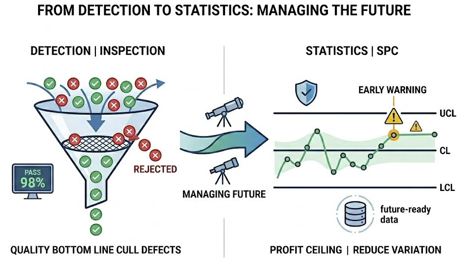 Digital Quality Without Process Control: Merely Accelerating the Confirmation of Loss