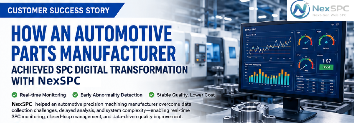 Customer Success Story: How an Automotive Parts Manufacturer Achieved SPC Digital Transformation with NexSPC