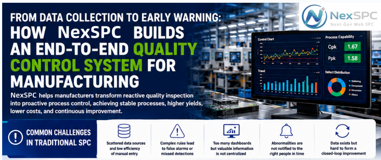 From Data Collection to Early Warning: How NexSPC Builds an End-to-End Quality Control System for Manufacturing