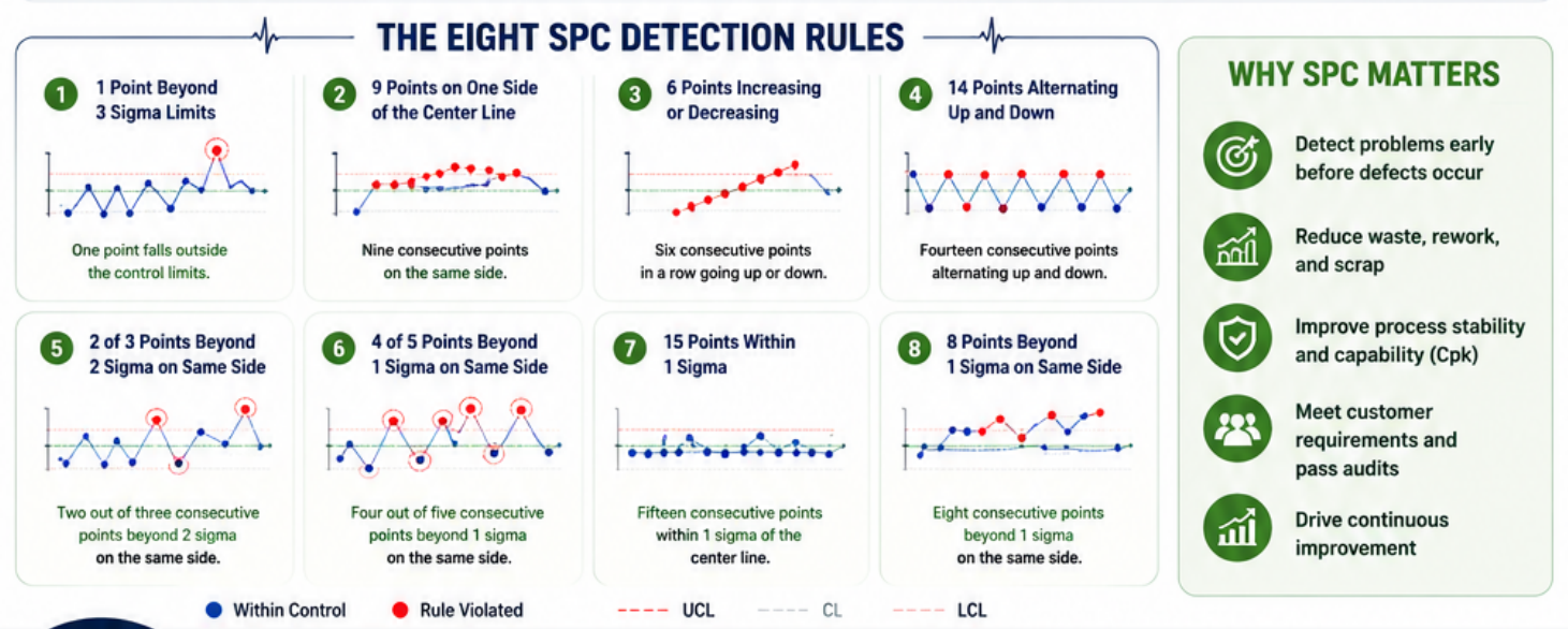 Understanding SPC Control Charts in Just Three Sentences